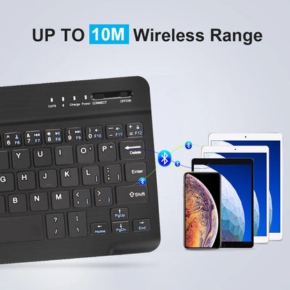 Bluetooth Wireless Keyboard Mini Keyboard for Laptop Tablet Phone Ipad Rechargeable Gaming Keyboard for Android Ios Windows